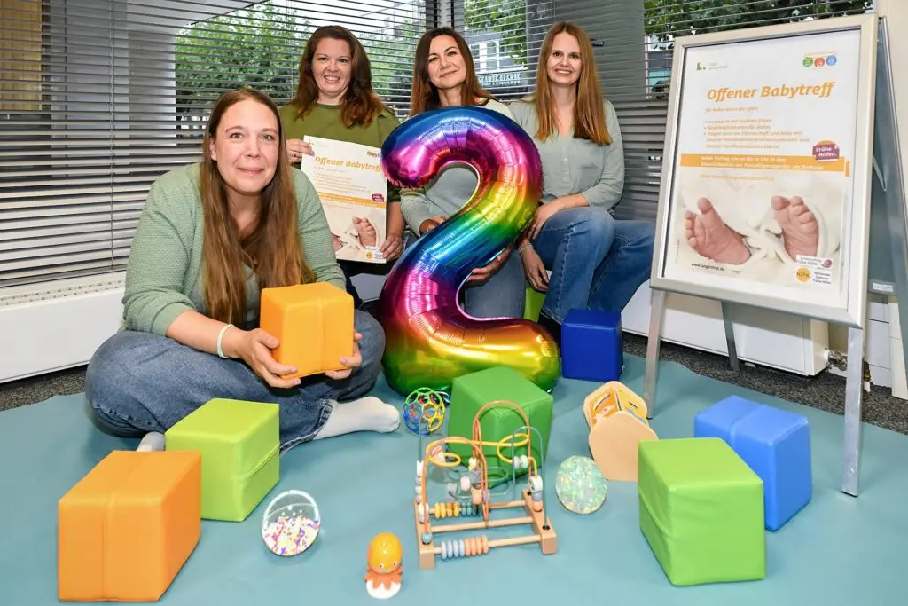Zwei Jahre Offener Babytreff –niedrigschwelliges Angebot imFamilienbüro erfreut sich großer Beliebtheit