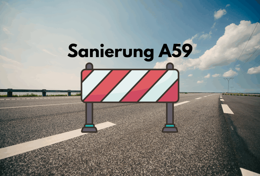 Grundhafte Sanierung der A59 zwischen Düsseldorf-Süd und Monheim-Süd startet im Herbst 2025