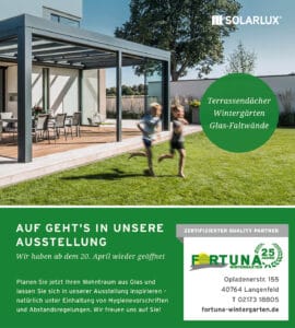 Fortuna Wintergarten Langenfeld - L’felder - Anzeige Wiedereröffnung