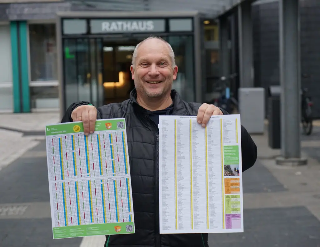 Kurz, kompakt und auf das Wesentliche konzentriert: der Abfallkalender 2024