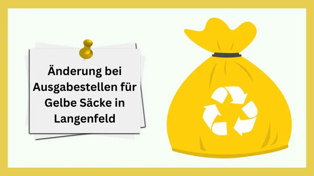 Änderung bei Ausgabestellen für Gelbe Säcke in Langenfeld