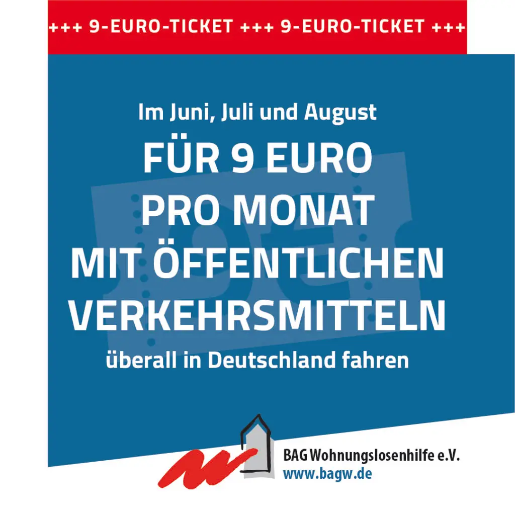 9-Euro Tickets für wohnungslose Menschen: drei Monate stressfrei unterwegs im ÖPNV