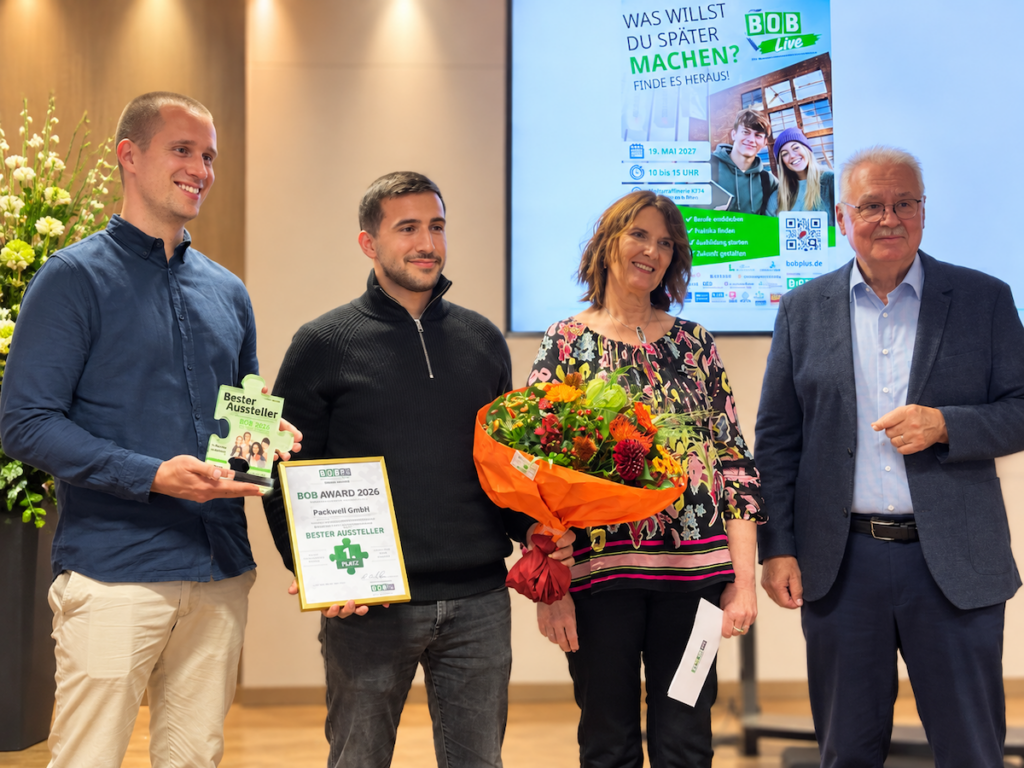 BOBplus zeichnet kreative Berufsorientierung aus – BOB Award 2026 in Langenfeld verliehen