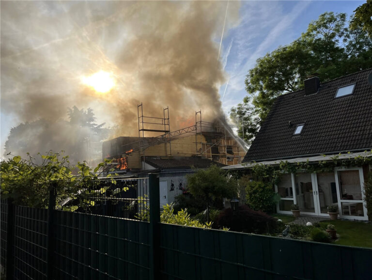 Brand in Langenfeld Foto: Polizei Mettmann