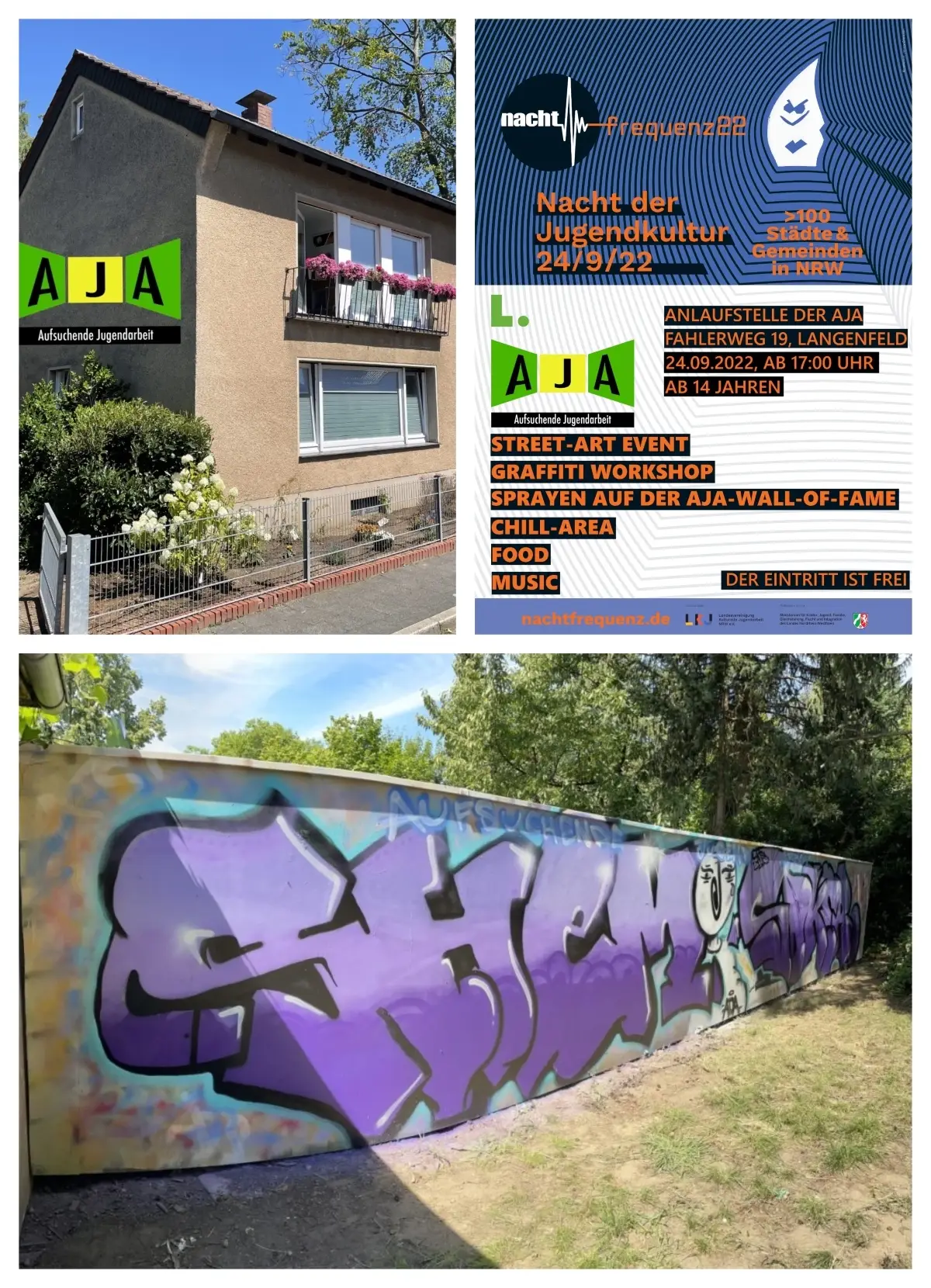 Nacht der Jugendkultur an und in der neue AJA-Anlaufstelle 1 Nacht der Jugendkultur an und in der neue AJA-Anlaufstelle 1