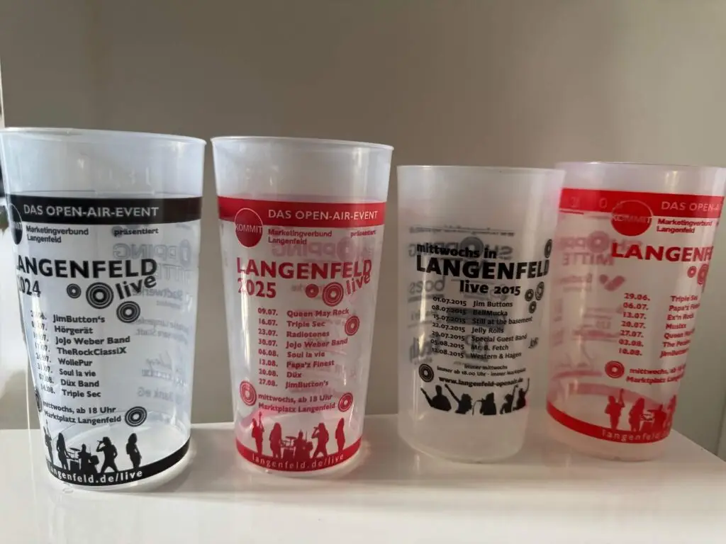 Ein Becher aus 2015 – die Geschichte von Langenfeld live