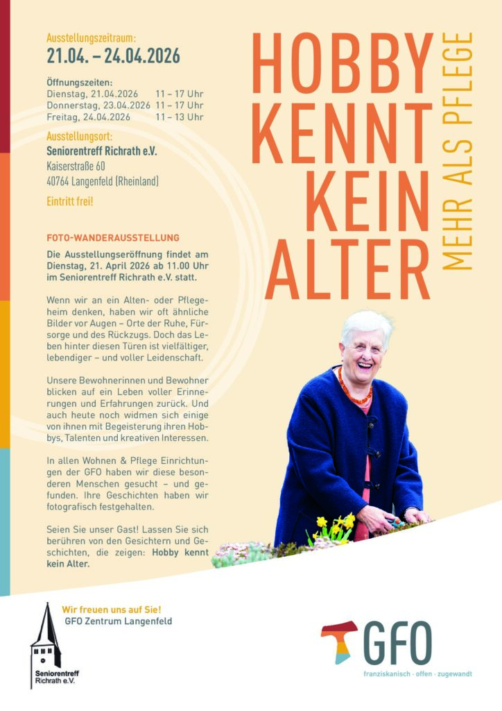 Hobby kennt kein Alter – Mehr als Pflege