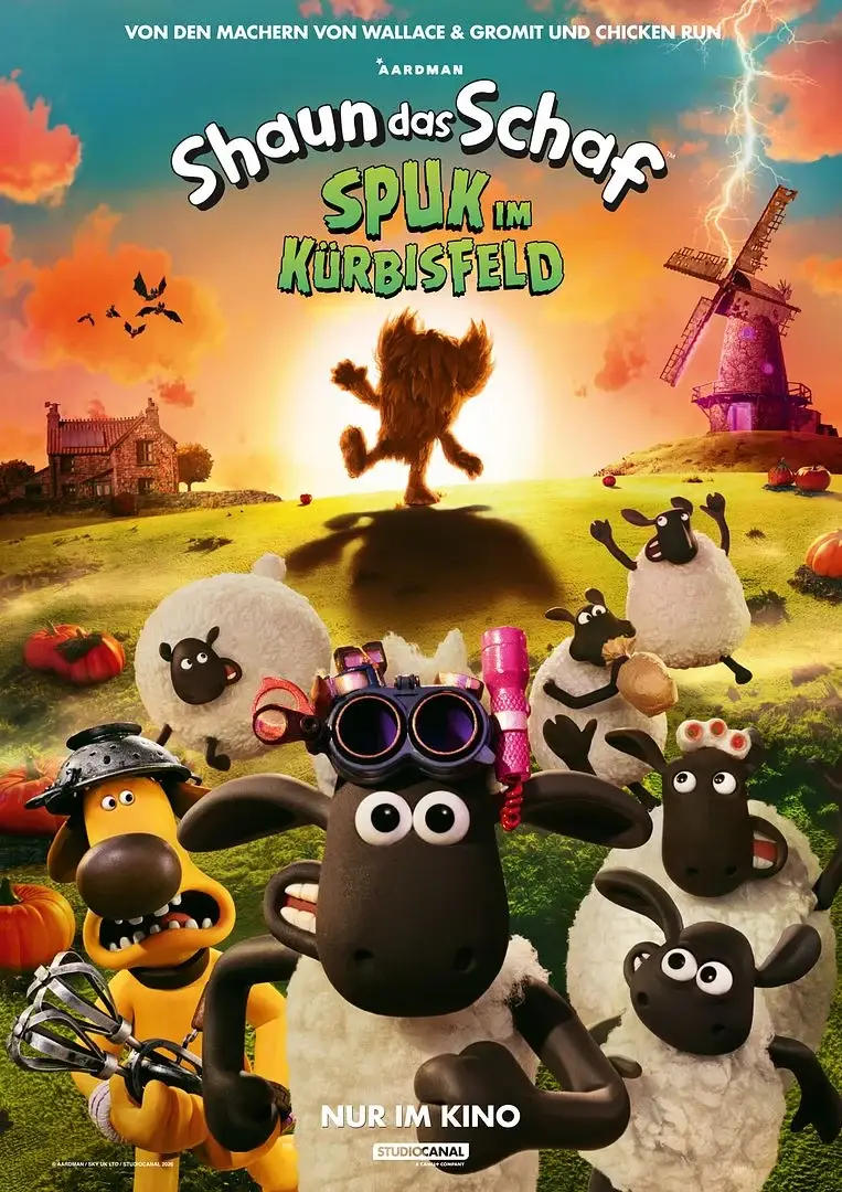 Plakat: Shaun das Schaf – Spuk im Kürbisfeld