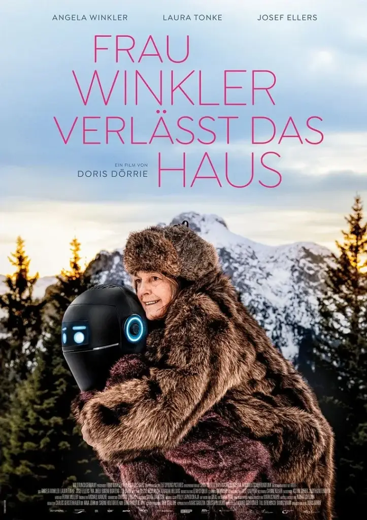 Plakat: Frau Winkler verlässt das Haus