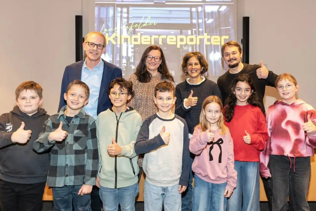 Kinderreporter im Langenfelder Rathaus