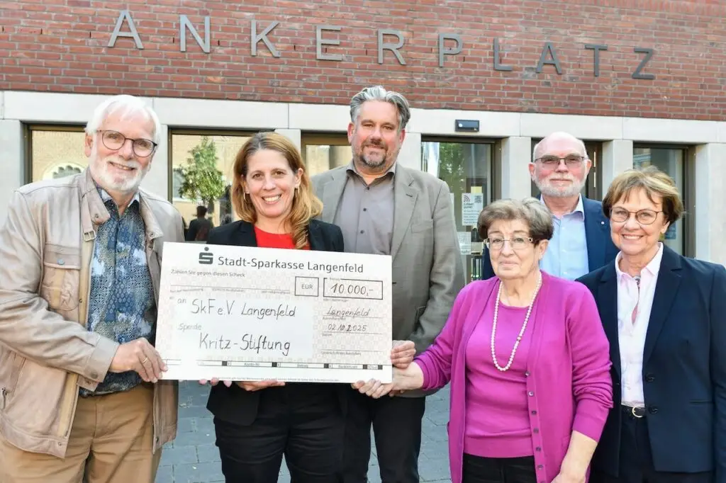 SkF erhält 10.000 Euro aus der Kritz-Stiftung