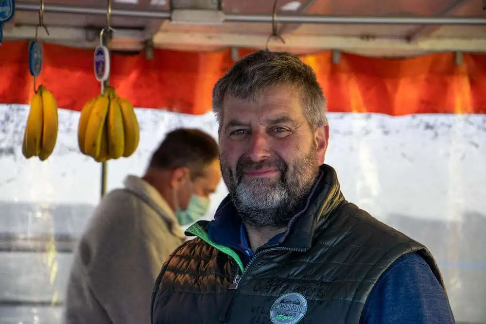 Marktstand Obst Gemüse Becker Langenfelder Wochenmarkt Bild 7