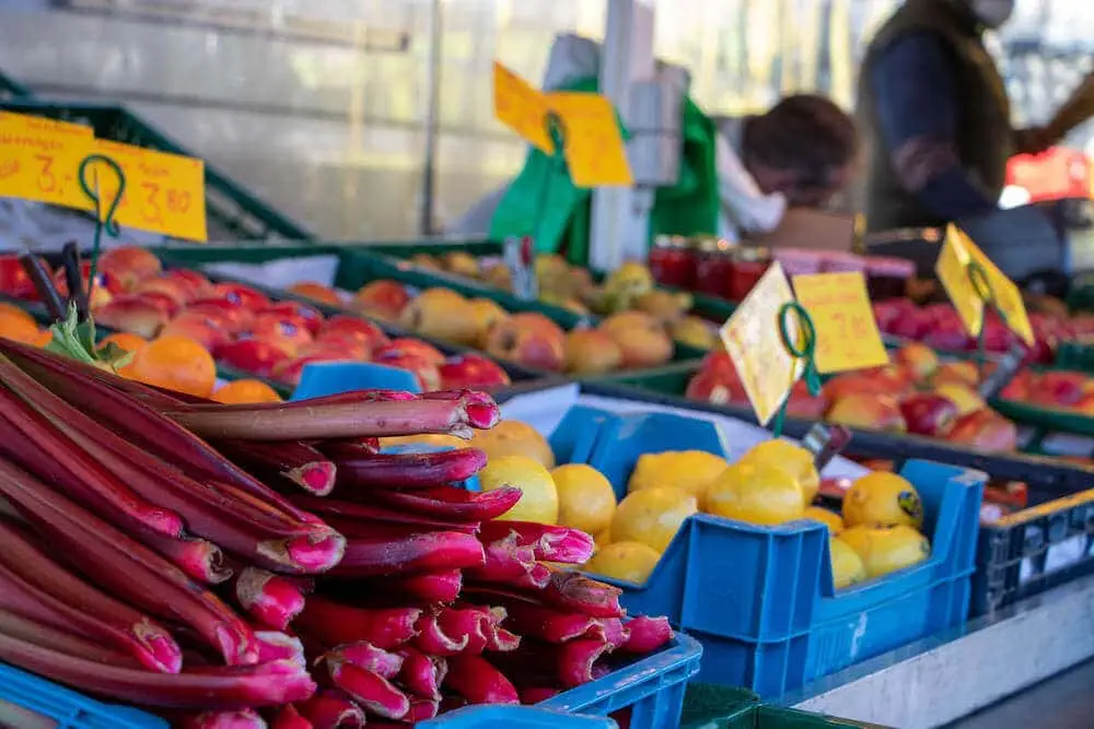 Marktstand Obst Gemüse Becker Langenfelder Wochenmarkt Bild 3