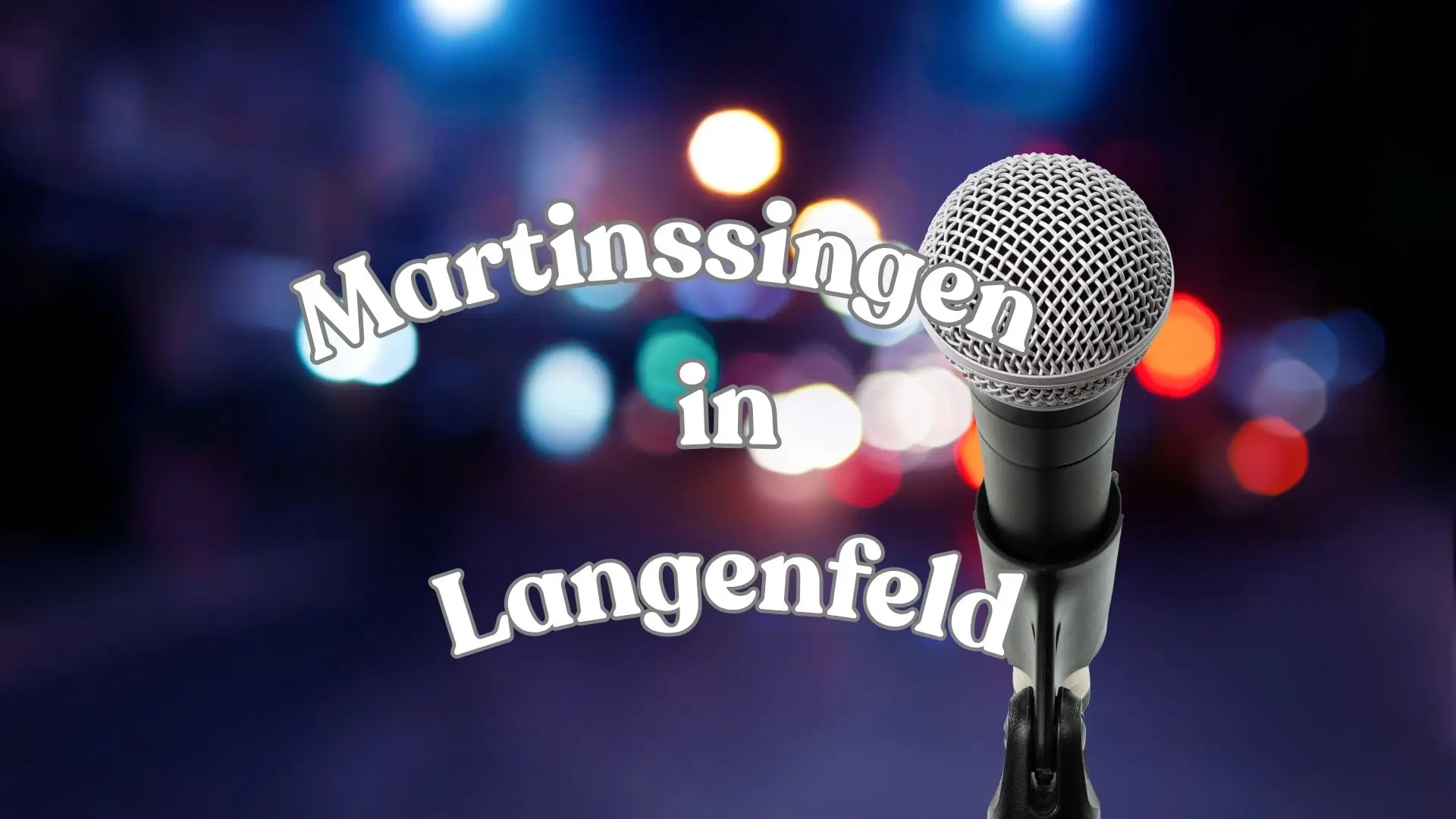 Sankt-Martins-Singen auf dem Langenfelder Marktplatz