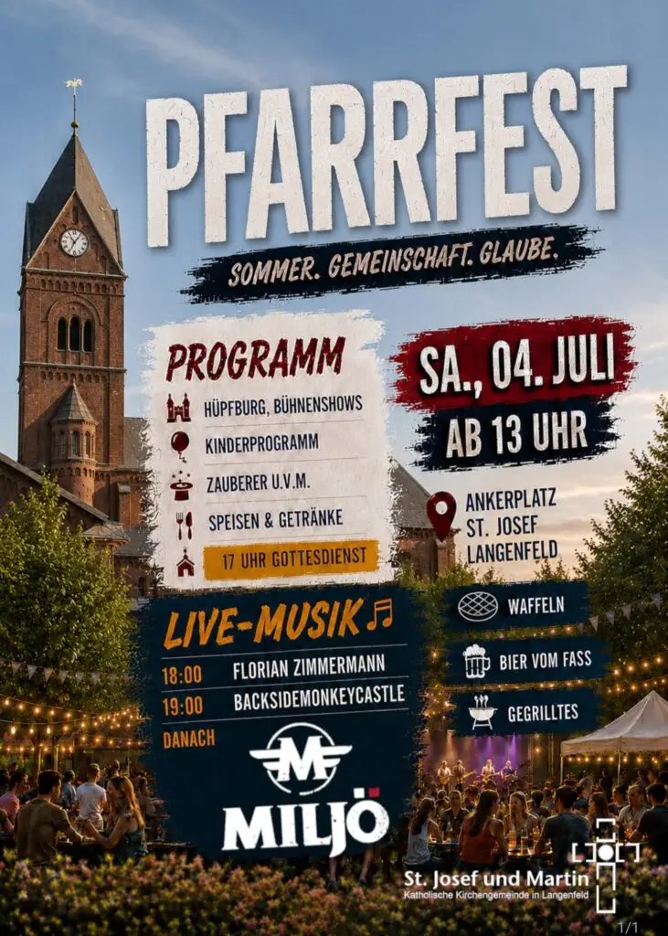 Pfarrfest an St. Josef lädt zu einem bunten Sommertag ein