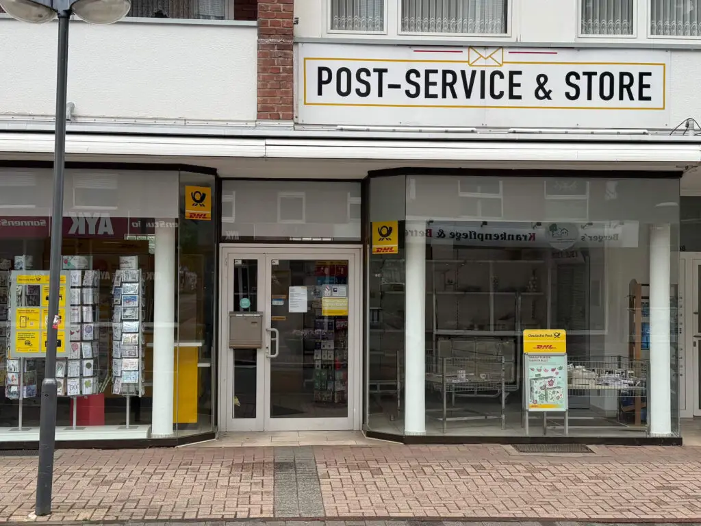 Vorübergehende Schließung der Postfiliale auf der Hauptstraße