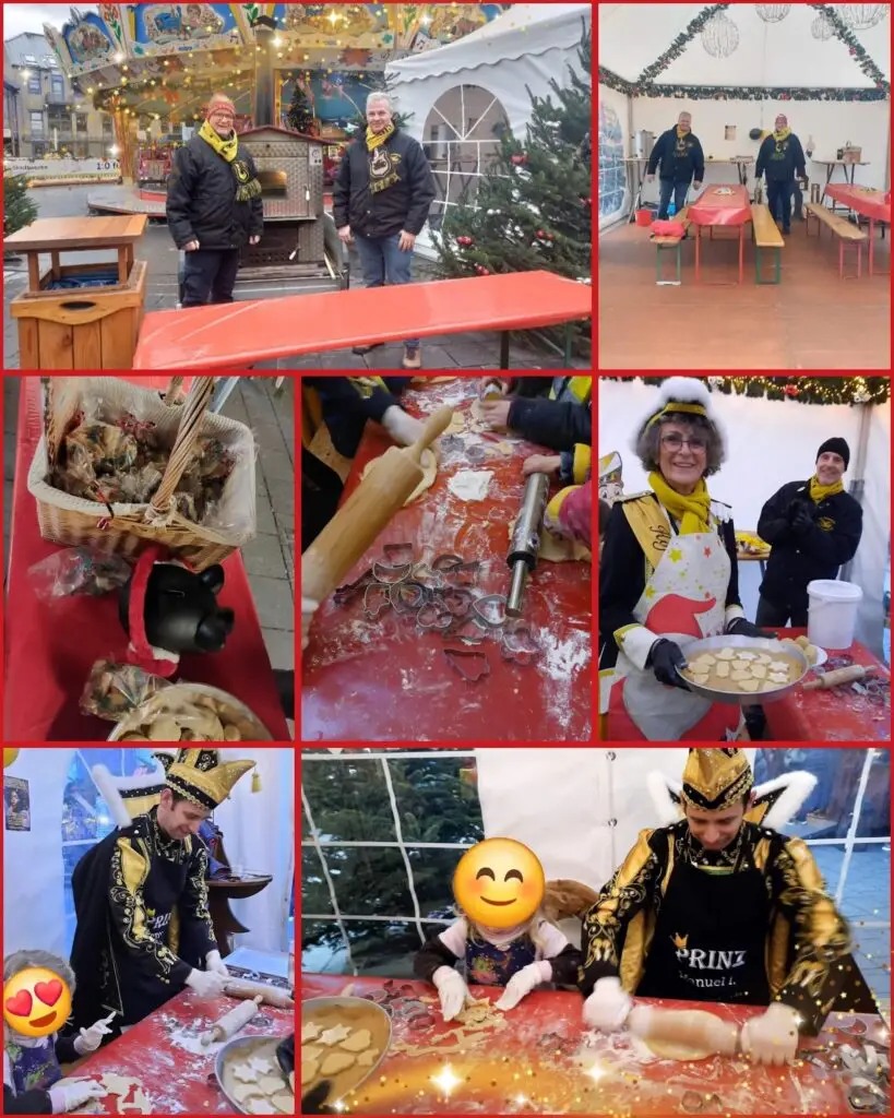 Die Prinzengarde Langenfeld im Weihnachtsdorf