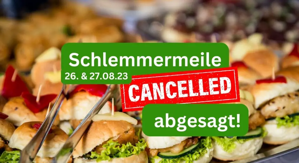  Schlemmermeile 2023 abgesagt 