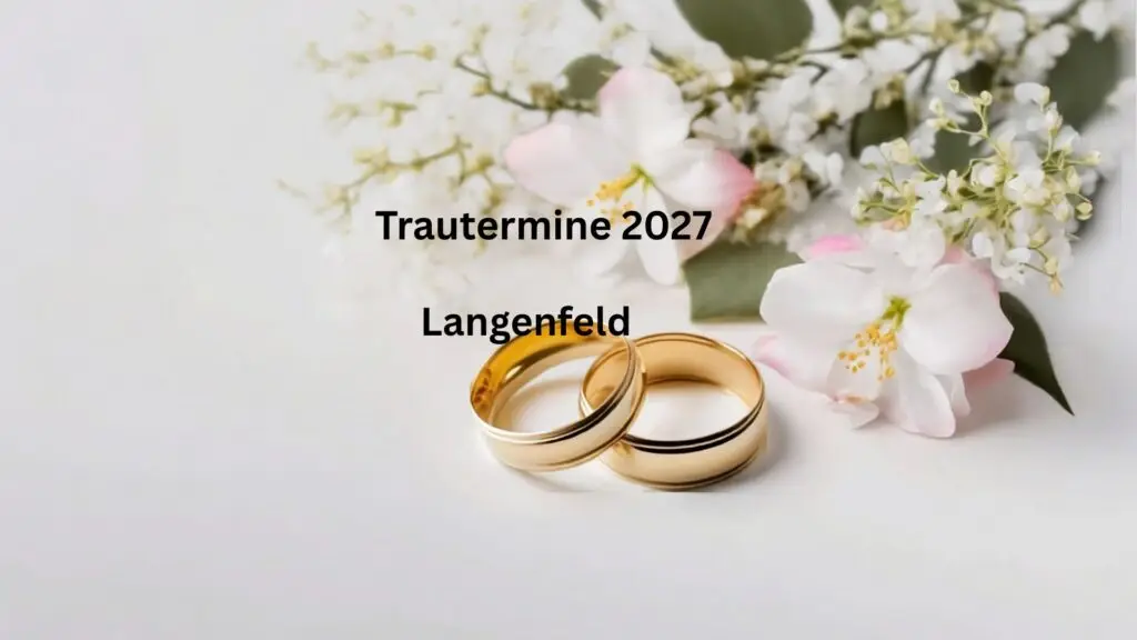Ab 1. September 2026 sind wieder Trautermine für 2027 online buchbar