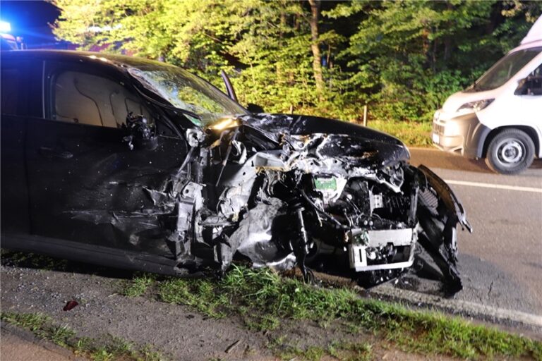 Der AMG erlitt bei dem Unfall einen Totalschaden