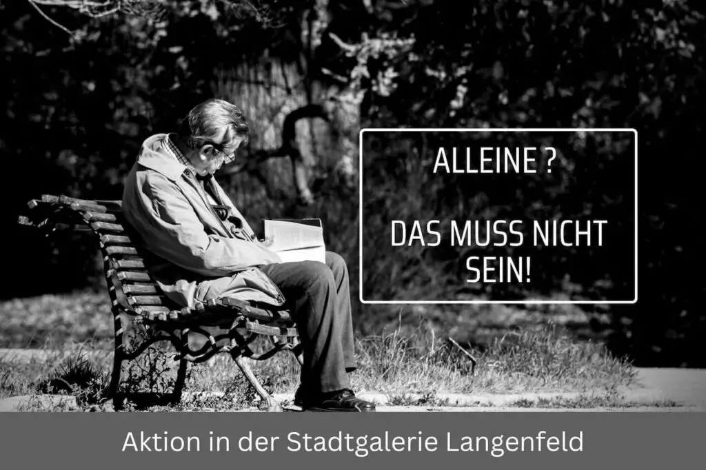 Aktion in der Stadtgalerie Langenfeld gegen Einsamkeit