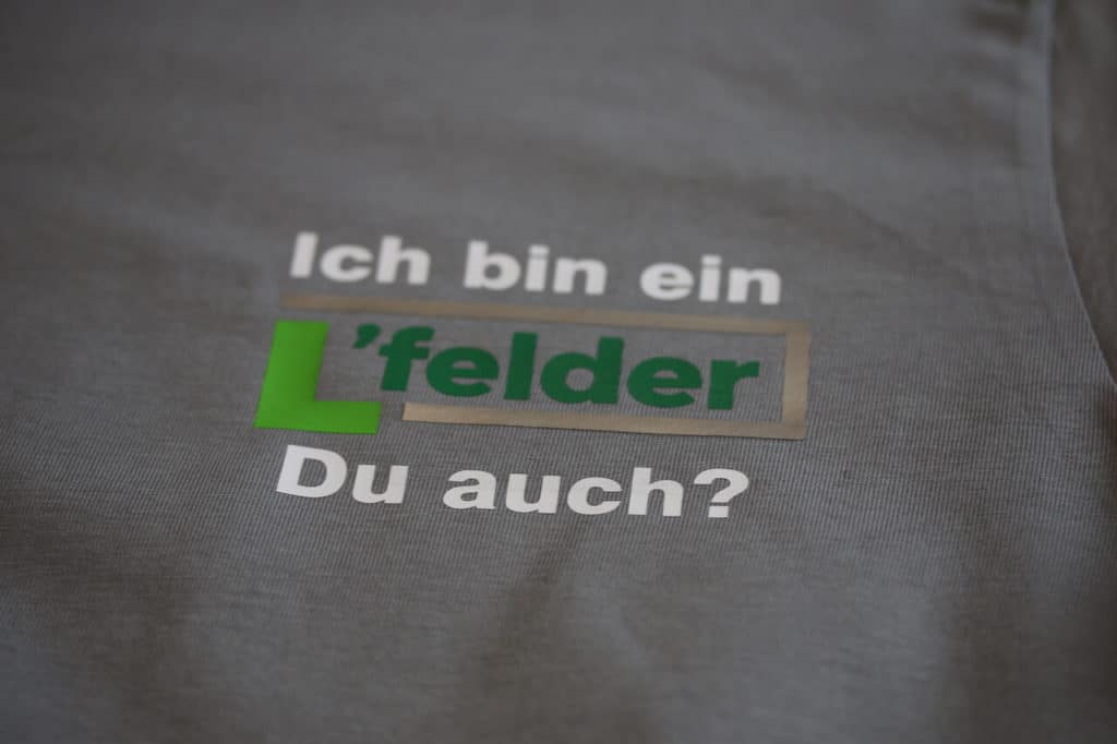 BS Werbeartikel Langenfeld T-Shirt Druck