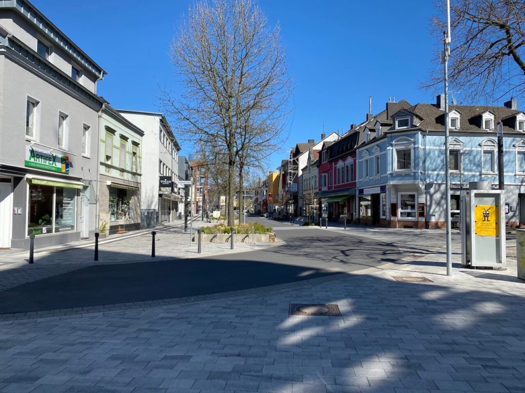 Baumaßnahmen im Bereich der Bahnhofstraße Richtung Katzbergstraße / Auf der Klipp