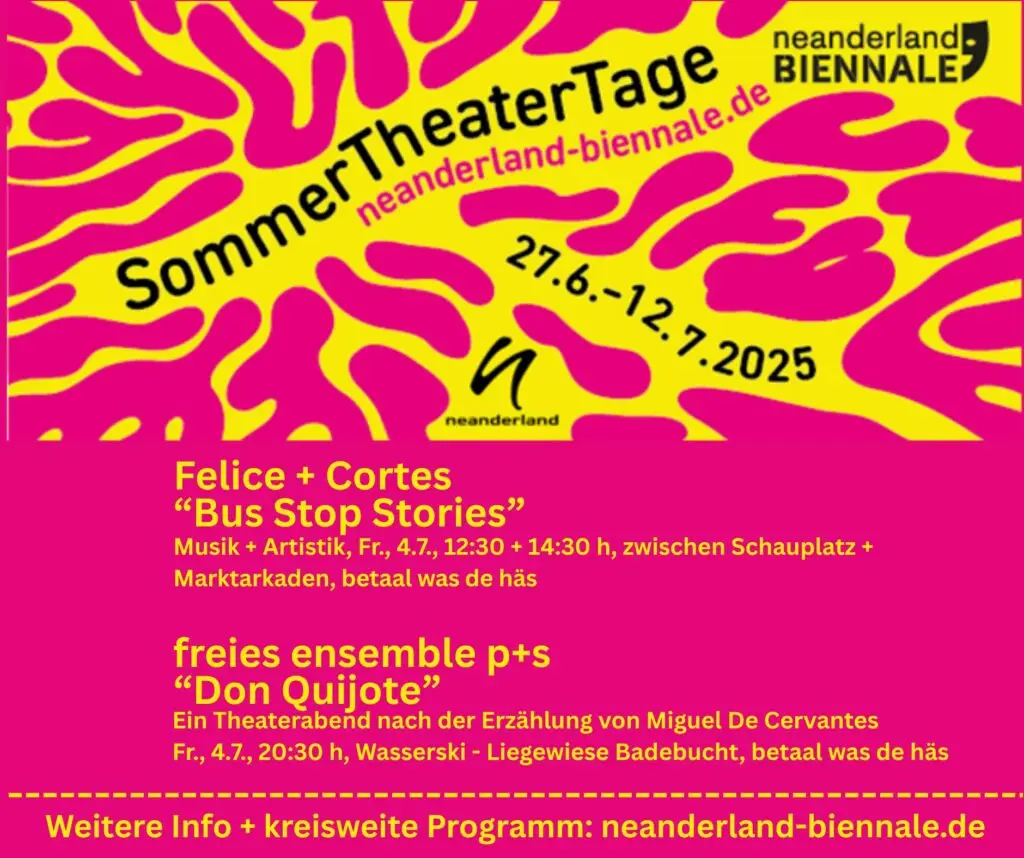 Theatersommer in Langenfeld bei der neanderland BIENNALE